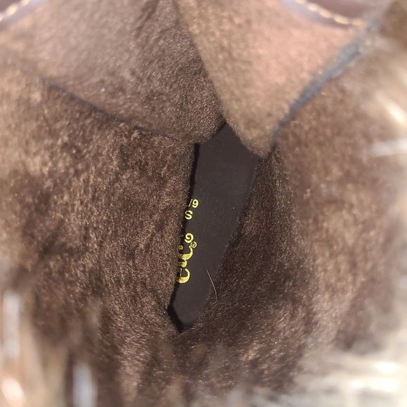 Lace Up Fur Boots Rain Snow Water Resistant Lined - Picture 8 of 8